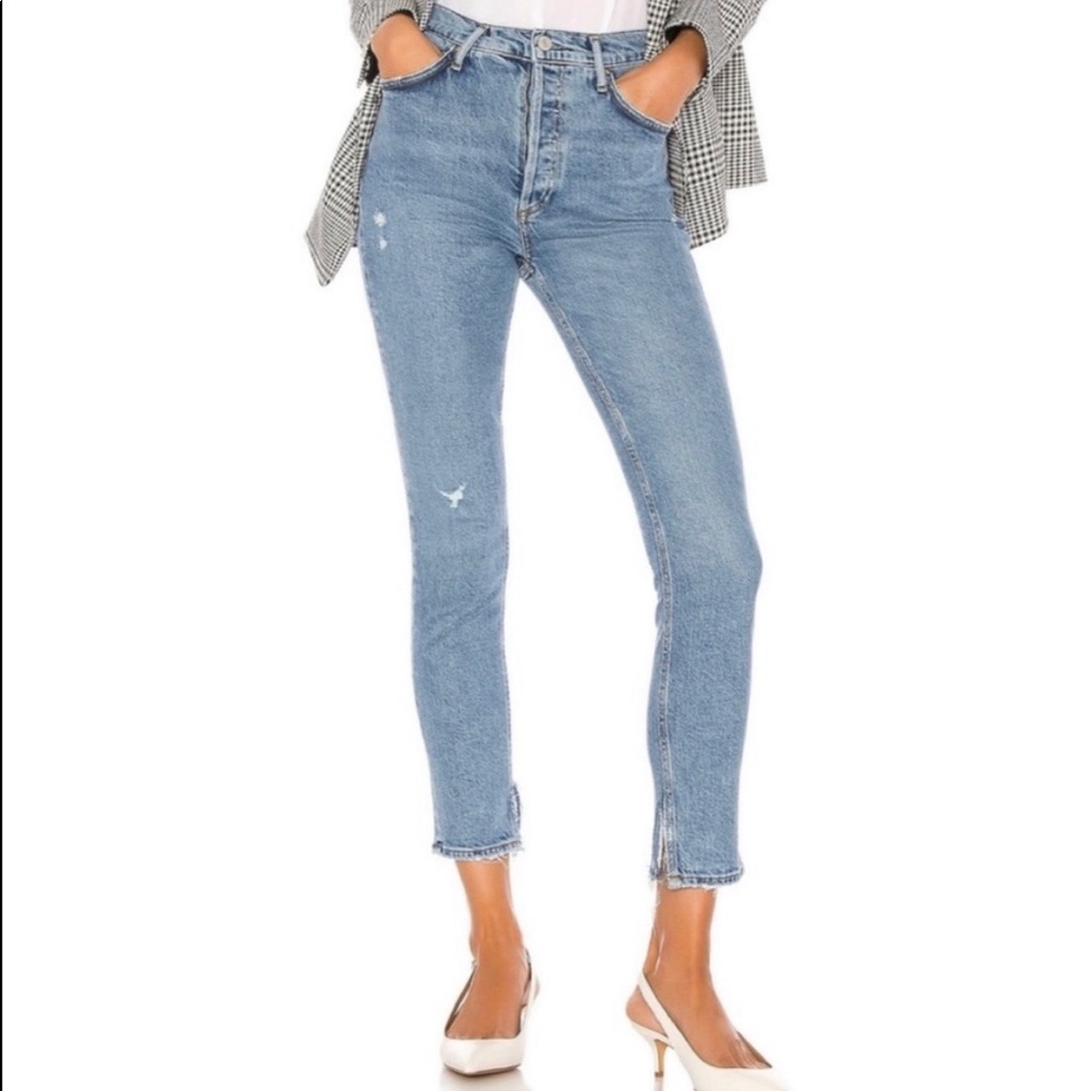 Agolde Nico High Rise Slim Fit in Headlines